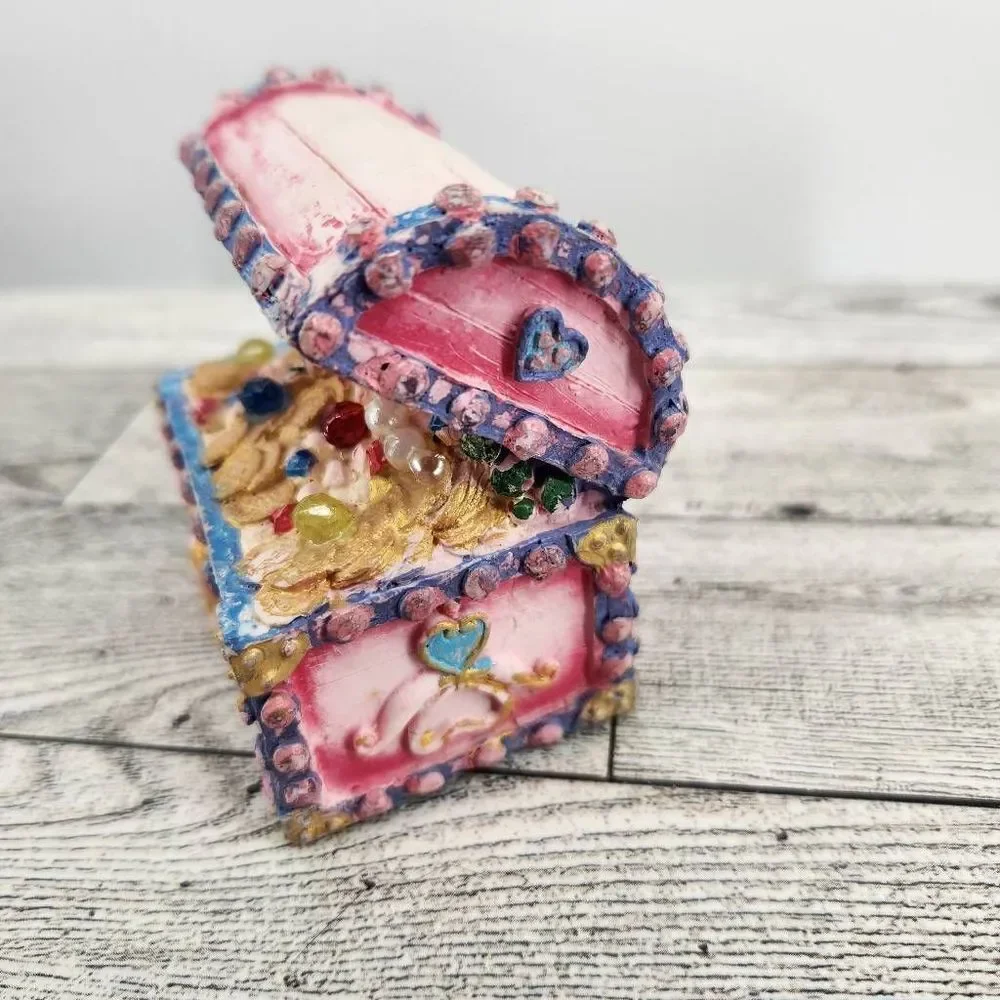 Pink Fish Tank Treasure Chest Aquarium